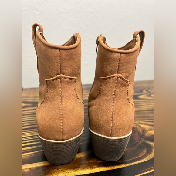 SUGAR Brown Western Ankle Cowgirl Boots - Picture 7 of 10